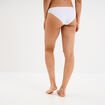 Culotte microfibre sans coutures blanc femme