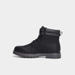 Bottines &agrave; bout rond lacets noir homme