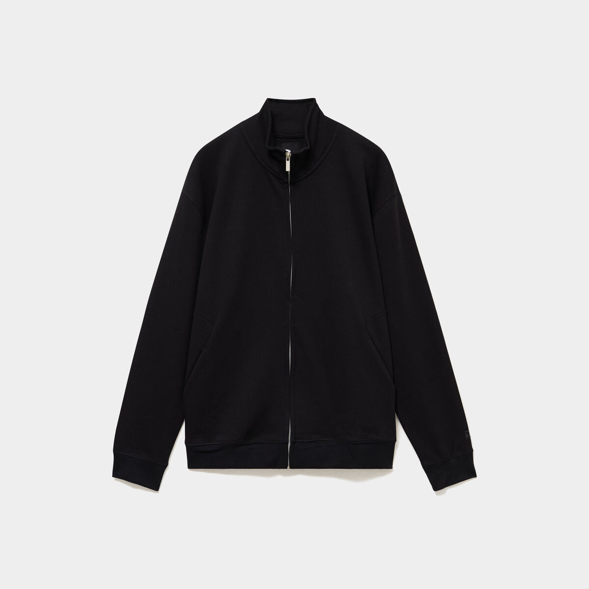 Gilet zipp&eacute; col montant noir homme