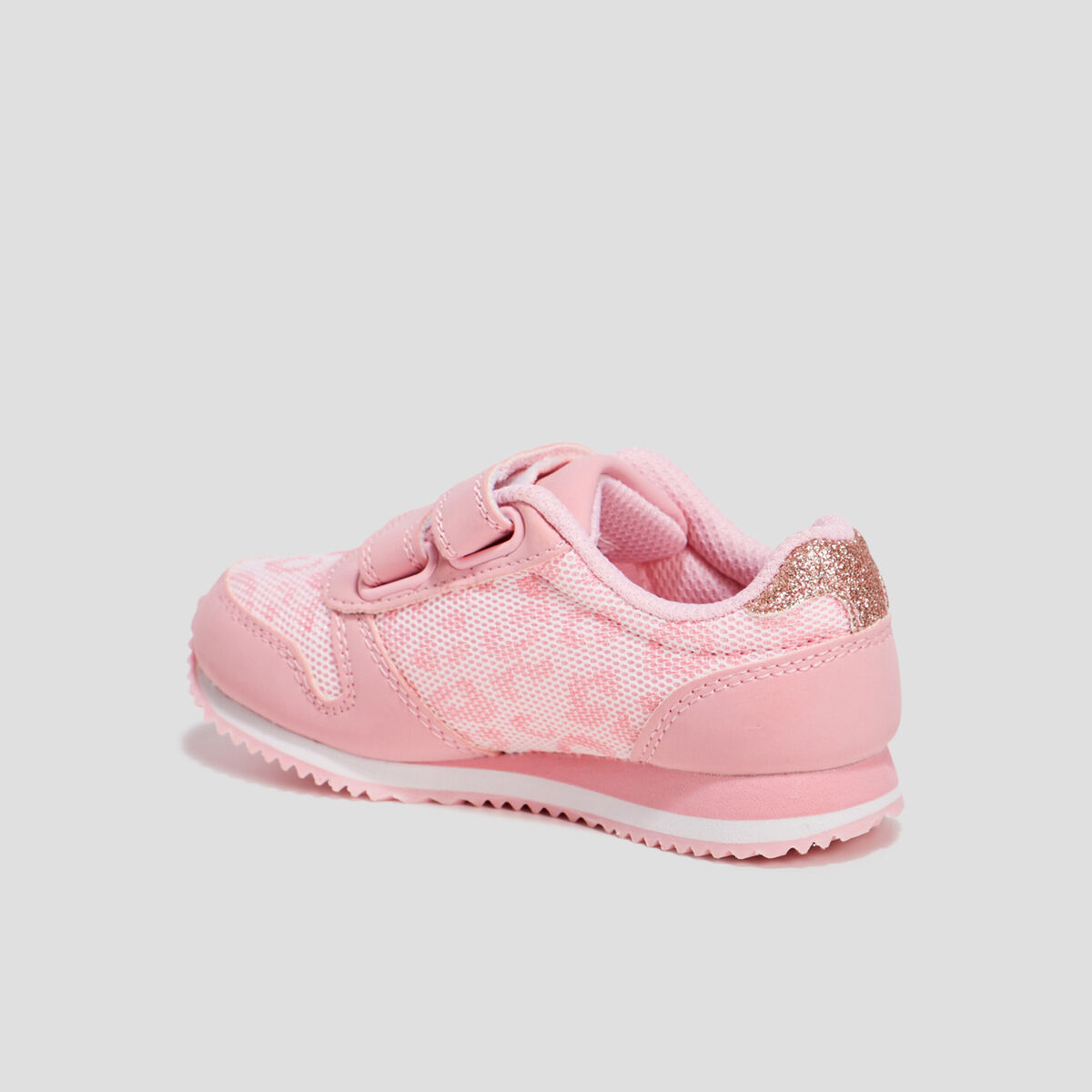 Retrorunnings à scratchs rose fille