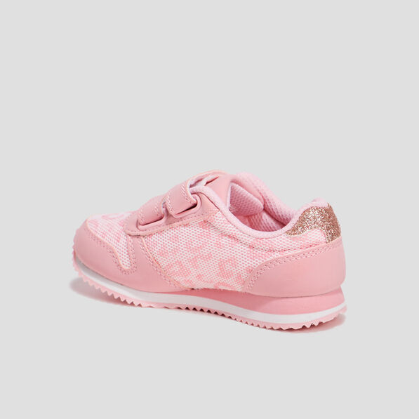 Retrorunnings à scratchs rose fille