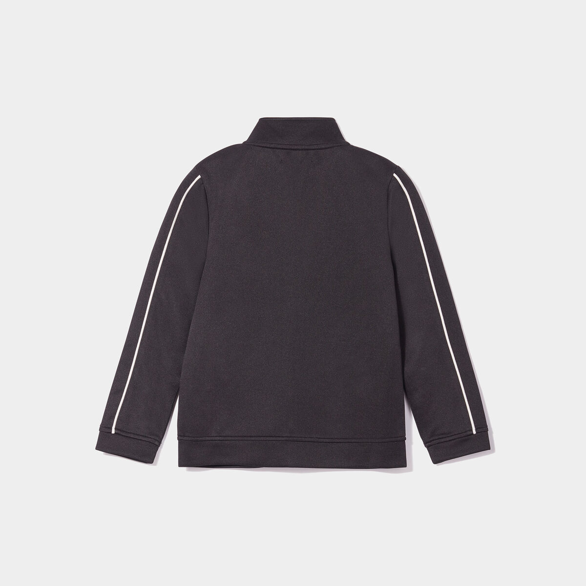 Sweat zippé col montant noir garçon