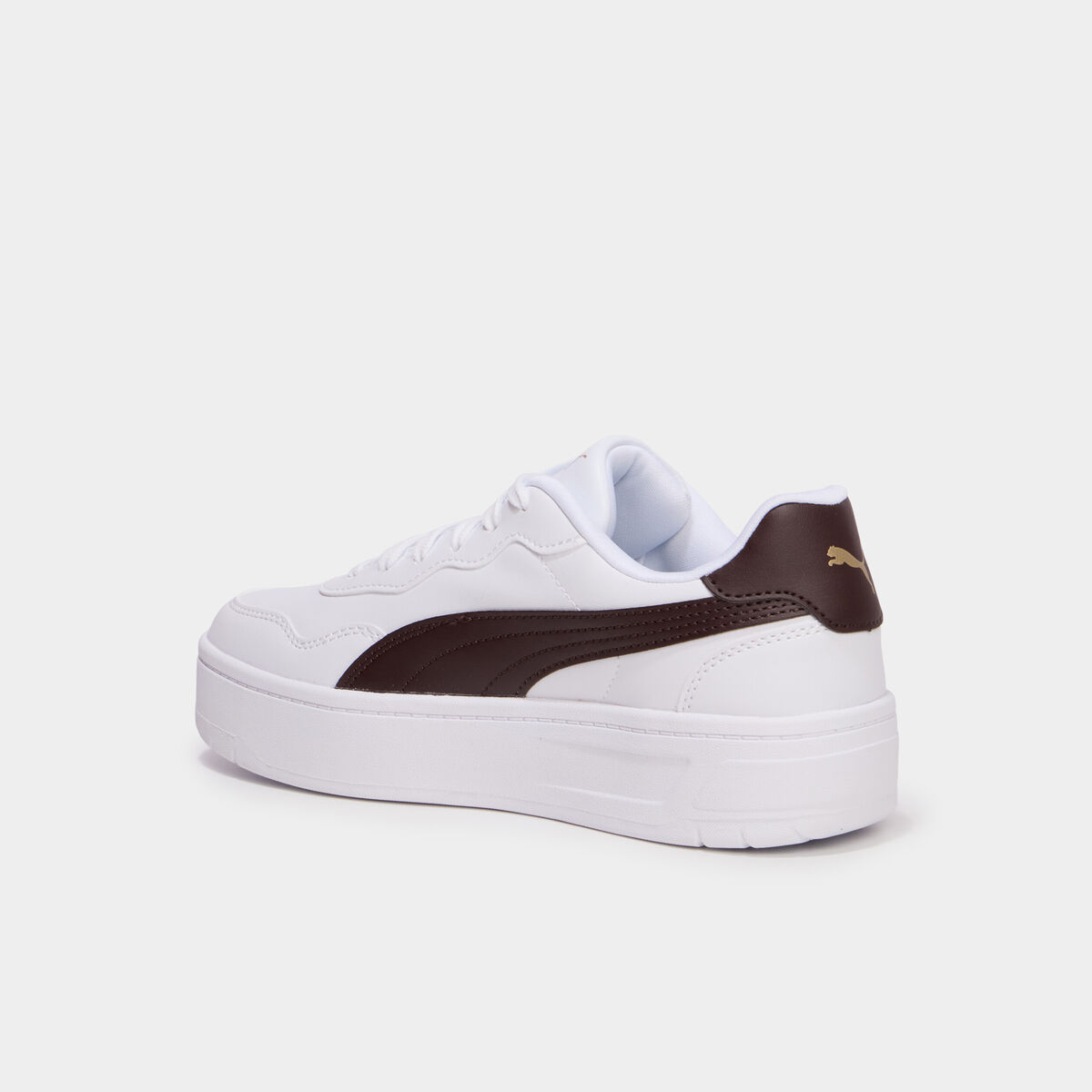 Baskets &agrave; lacets Puma Lally Skye marron femme