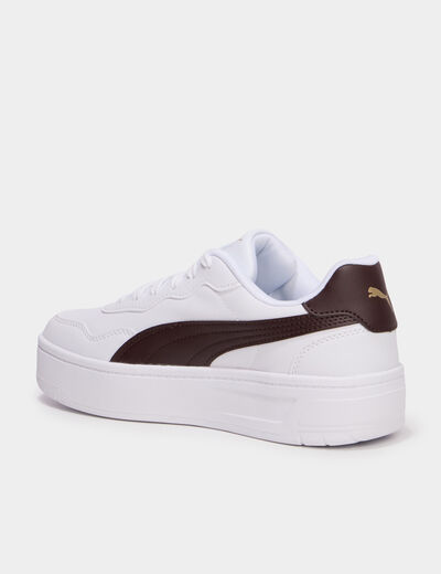 Baskets &agrave; lacets Puma Lally Skye marron femme