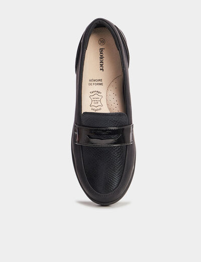Mocassins compensés Isotoner noir femme