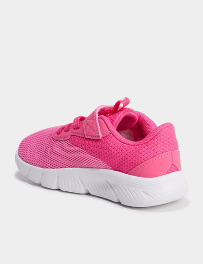 Baskets running scratchs Puma Flexfocus rose fluo fille