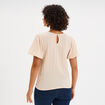 T-shirt manches courtes ballons sable femme