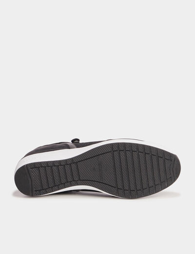 Baskets running zippées Isotoner noir femme