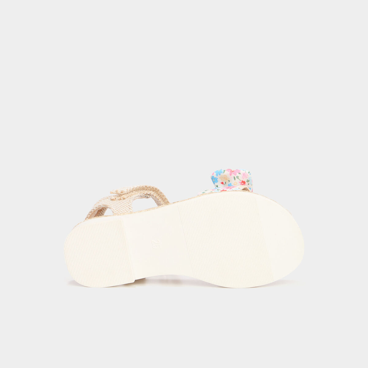 Sandales avec noeuds multicolore fille