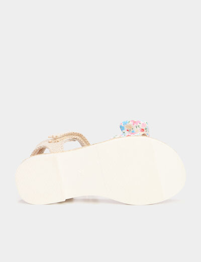 Sandales avec noeuds multicolore fille