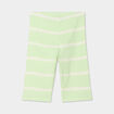 Short cycliste c&ocirc;tel&eacute; coton vert anis fille