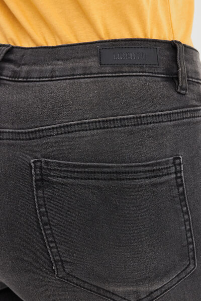 Jeans skinny battle Liberto denim gris femme