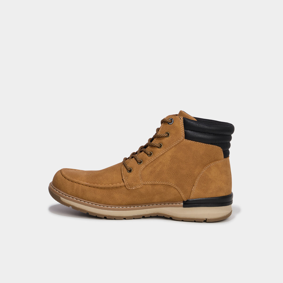 Bottines avec lacets marron clair homme
