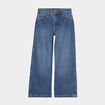 Jeans large 5 poches coton Creeks denim stone fille