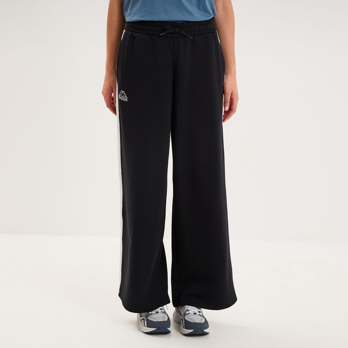 Pantalon de jogging molletonn&eacute; Kappa noir femme
