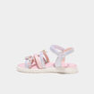 Sandales brides &agrave; scratch semelle souple multicolore fille