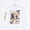 T-shirt manches longues coton Sonic blanc garçon