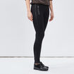 Pantalon legging skinny poche zipp&eacute;e noir femme