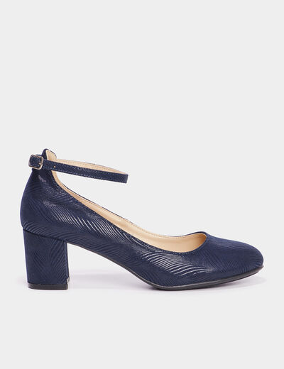 Escarpins à talons bleu marine femme