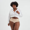Culotte haute microfibre Modavista sable femme grande taille