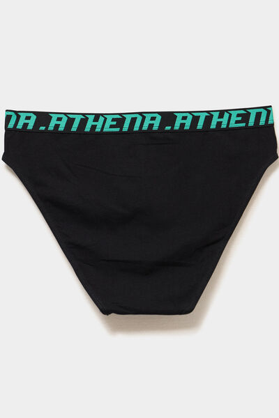 Lot 4 slips coton stretch noir homme