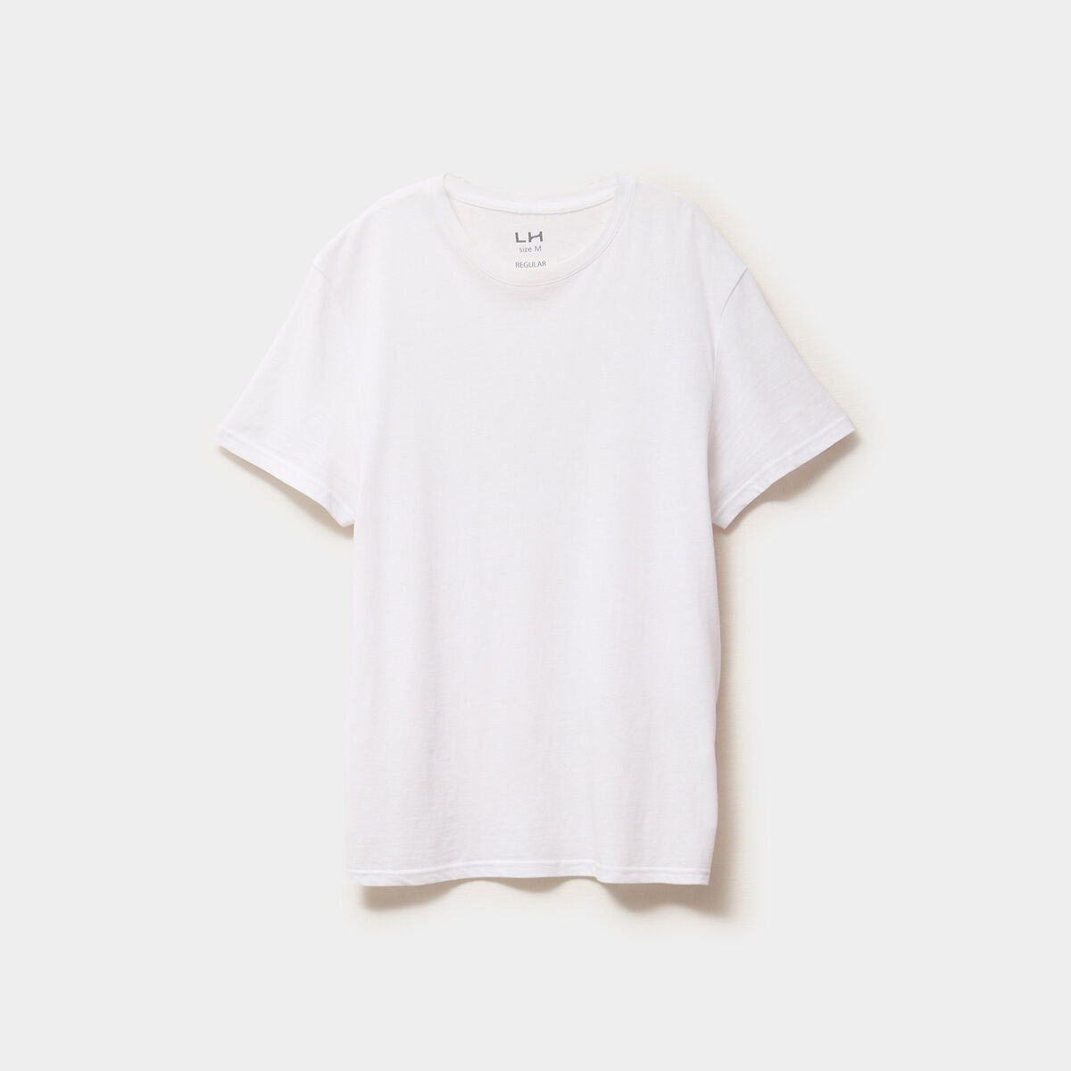 T-shirt en coton manches courtes blanc homme