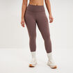 Legging de sport gainant taille haute mauve femme