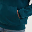 Sweat molleton &agrave; capuche hoodie bleu canard homme