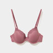 Soutien-gorge embo&icirc;tant padd&eacute; dentelle vieux rose femme