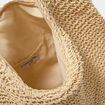 Sac cabas tress&eacute; port&eacute;-&eacute;paule sable femme