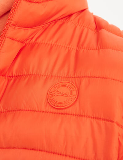 Doudoune légère déperlante sans manches orange homme