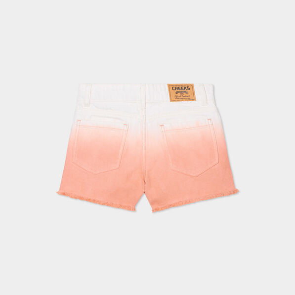 short droit 5 poches creeks orange fille Short droit 5 poches Creeks orange fille