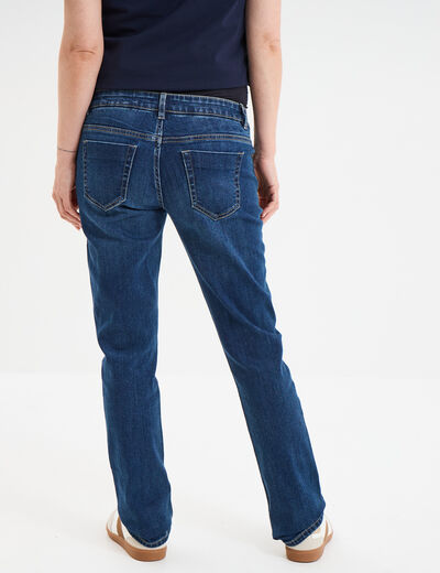Jeans grossesse droit avec bandeau denim stone femme maternité