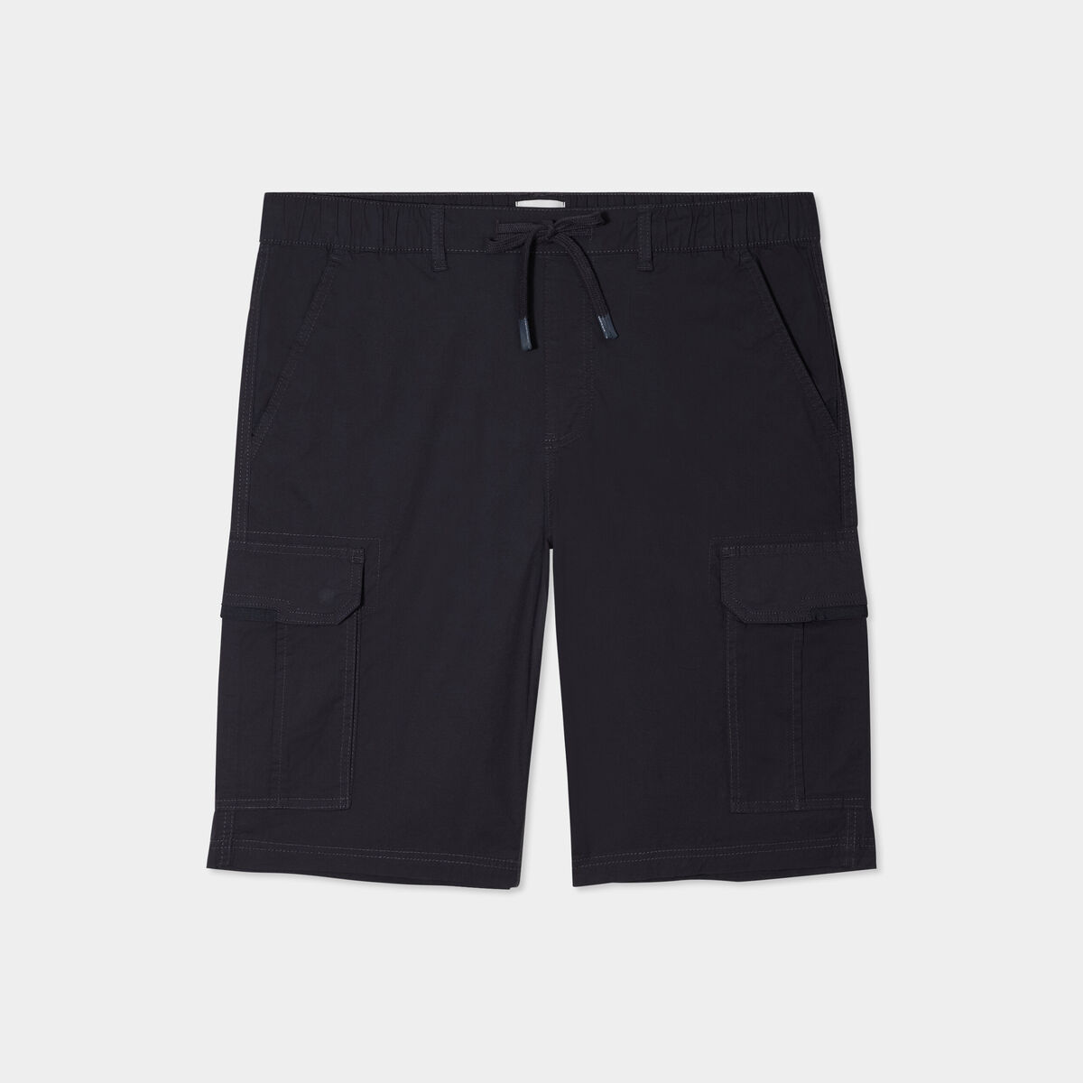 Bermuda cargo droit coton majoritaire gris foncé homme