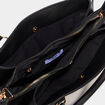 Sac &agrave; main bandouli&egrave;re amovible 3 poches noir femme