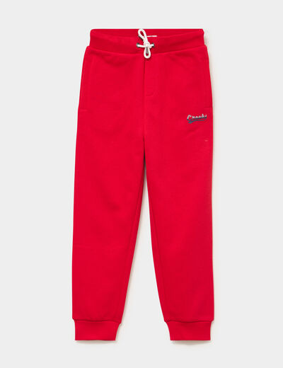 Pantalon de jogging regular rouge gar&ccedil;on