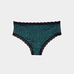 Lot 2 shortys microfibre vert foncé femme