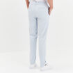 Pantalon chino droit stretch retroussé bleu clair homme