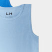 Lot de 3 débardeurs col rond coton bleu pastel garçon
