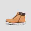 Bottines fourrées crantées camel garçon