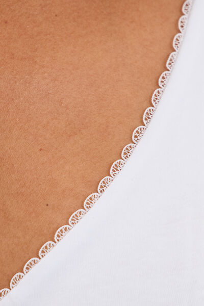 Soutien-gorge foulard coton majoritaire blanc femme