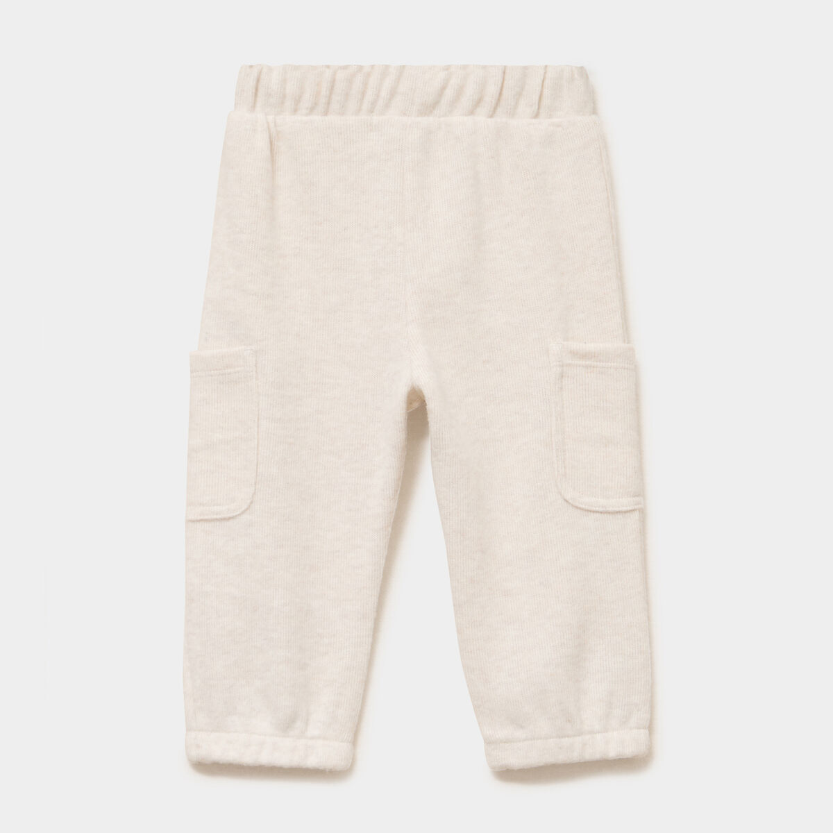 Pantalon maille 2 poches beige b&eacute;b&eacute; gar&ccedil;on