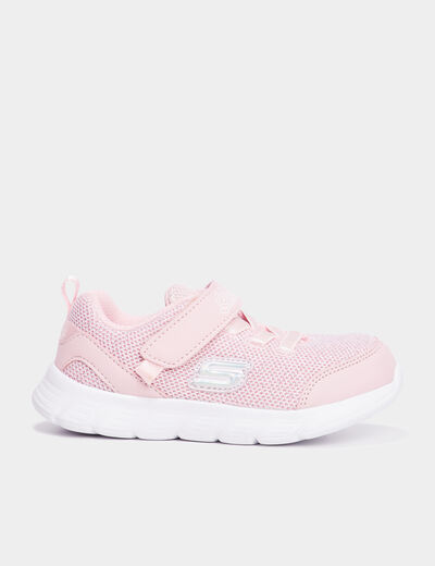 Baskets running Skechers Comfy Flex rose clair fille