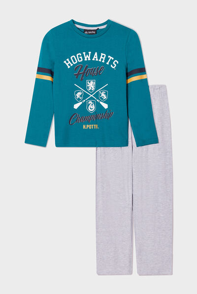 Ensemble pyjama Harry Potter Hogwarts vert garçon