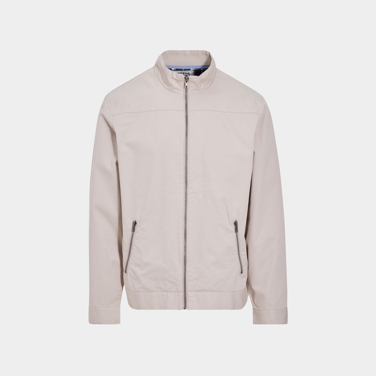 Veste droite zippée Creeks sable homme