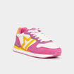 Baskets bi-matière à lacets Creeks rose fushia femme