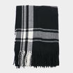 &Eacute;charpe &agrave; franges noir homme