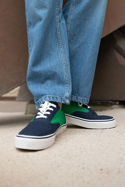 Tennis en toile à lacets Creeks multicolore homme
