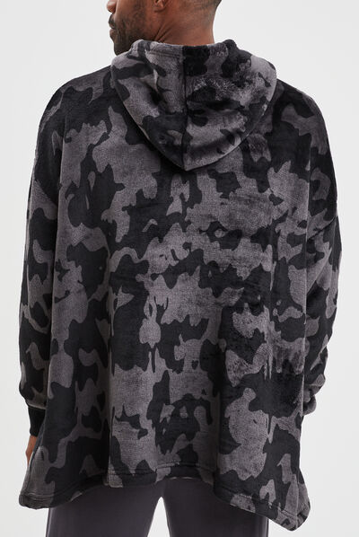 Sweat de pyjama oversize velours noir homme