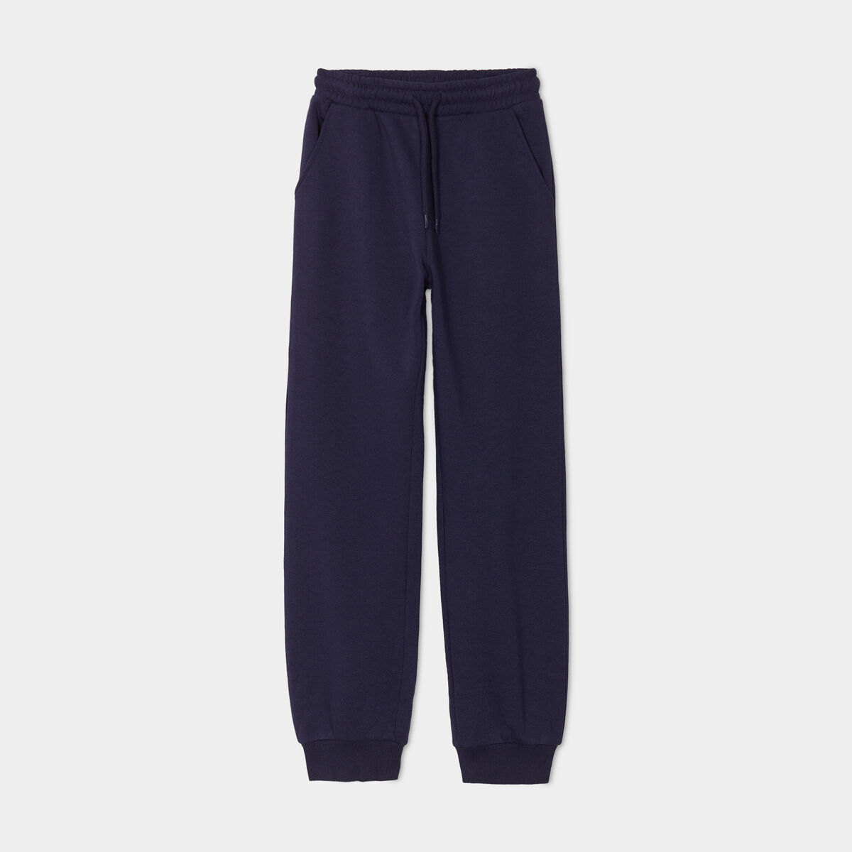 Pantalon de jogging droit bleu marine fille